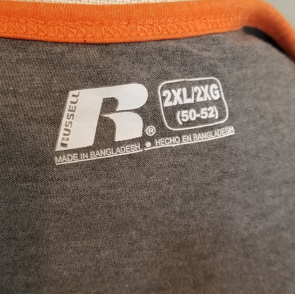 OSU Cowboy Men 2XL X-Large Gray Orange Soft Athletic Gym Tank Top Shirt - Picture 2 of 6